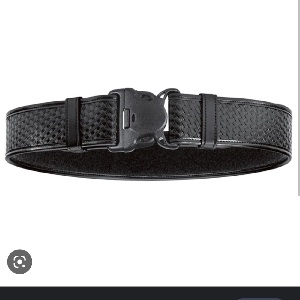 Black work belt men's small